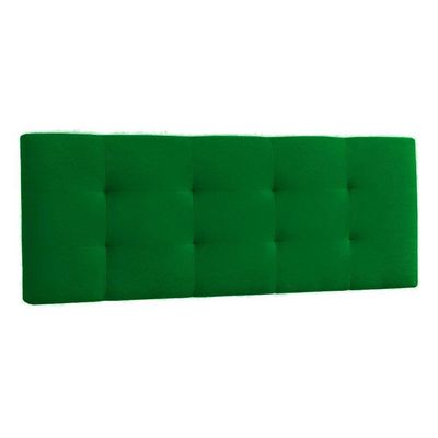 Canto Alemão Recamier Bau + Painel Madri 120cm Suede Verde - Inova Decor