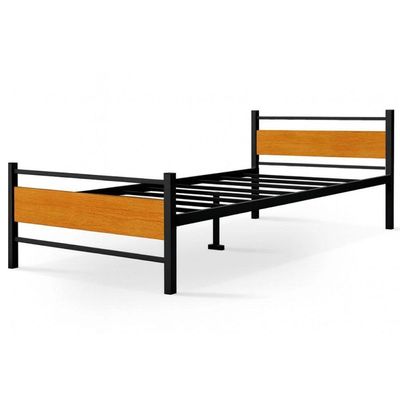 Cama Juvenil Solteiro Lilly Com Colchão Solteiro 88cm Klm Preto/canela