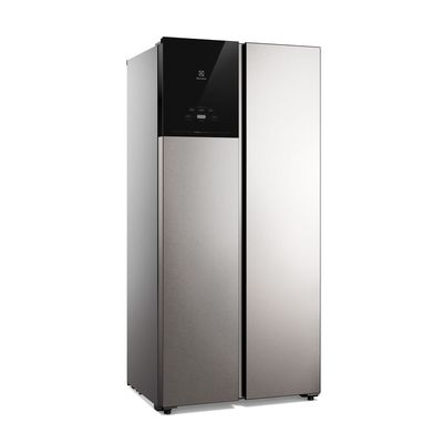 Geladeira Electrolux Frost Free Inverter 431L AutoSense Bivolt Side by Side Cor Inox Look (ES40S) Bivolt