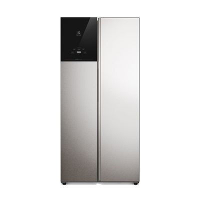 Geladeira Electrolux Frost Free Inverter 431L AutoSense Bivolt Side by Side Cor Inox Look (ES40S) Bivolt