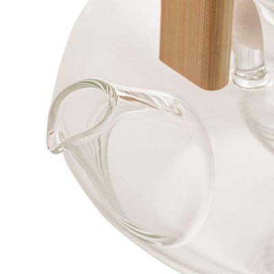 Chaleira De Vidro Com Com Alça De Bambu 800ml Wolff
