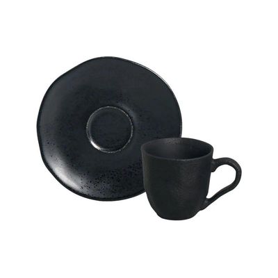 Conjunto De Xícara De Cafezinho Com Pires 06 Peças Orgânico Eclipse Porto Brasil