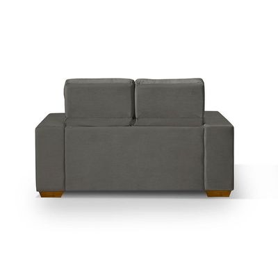 Sofá 2 Lugares 150cm Com Molas, Retrátil E Reclinável Cinza