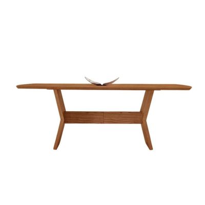 Mesa Para Sala De Jantar Portugal Tampo Barril Laminado Cinamomo Imbuia