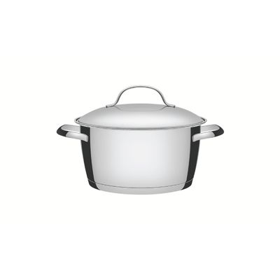 Caçarola Funda Tramontina Allegra Aço Inox Fundo Triplo 20 cm 3,1L