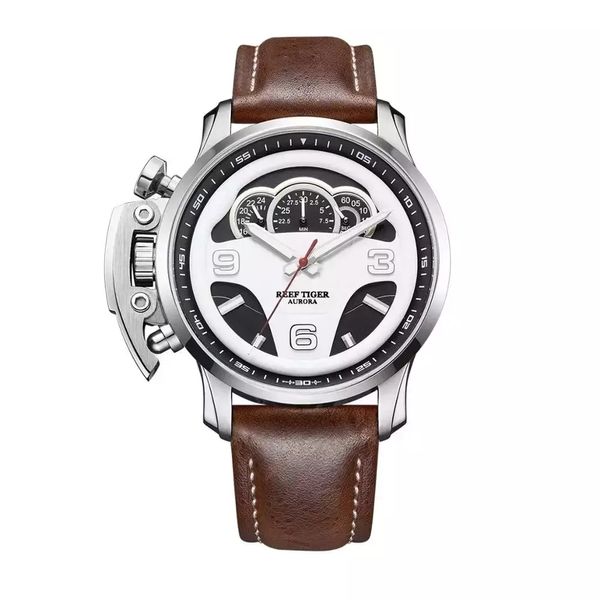 Relógio Reef Tiger 2105-YB Sapphire Crystal À prova de Água 8