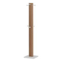 Cabideiro para Quarto Sala de Estar AZ1018 MDP Amendoa/Branco - Gran Belo