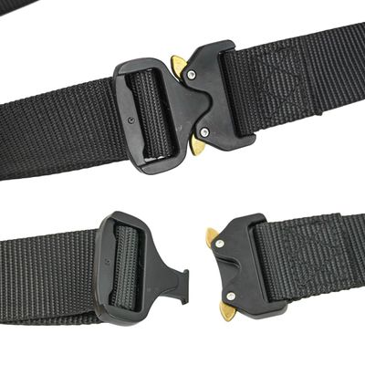Cinto Tatico Com Fivela De Engate Rapido Metal Anti Alergico Cores:Preto