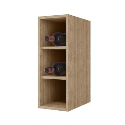 Armário De Cozinha Aéreo 180cm Nevada Com Nicho Castanho - Lumil