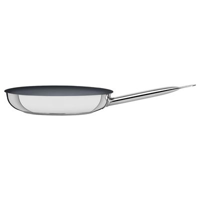 Frigideira Rasa Tramontina Profissional Em Aço Inox Com Fundo Triplo Grafite 20cm 1,1l 62633206