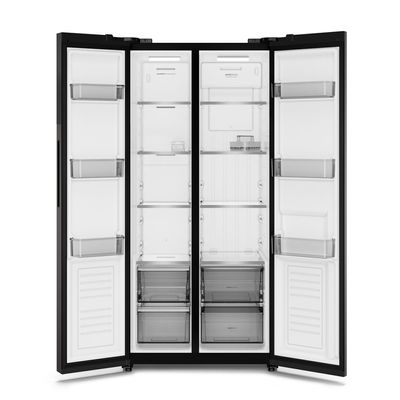 Geladeira Electrolux Frost Free Inverter 431L AutoSense Bivolt Side by Side Black Inox Look (ES40B) Bivolt