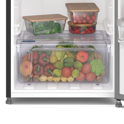 Geladeira Electrolux Frost Free 380L AutoSense Inverter Black Inox Look (IF41B) 220V