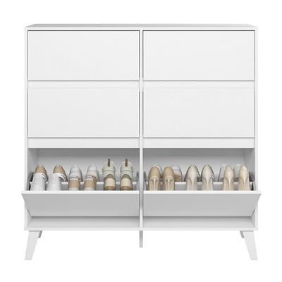 Cômoda Sapateira Dora 2 Portas E 4 Gavetas Branco - Móveis Albatroz