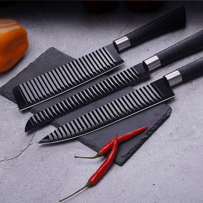 Kit Facas Antiaderente 6 Pçs Preto Preto