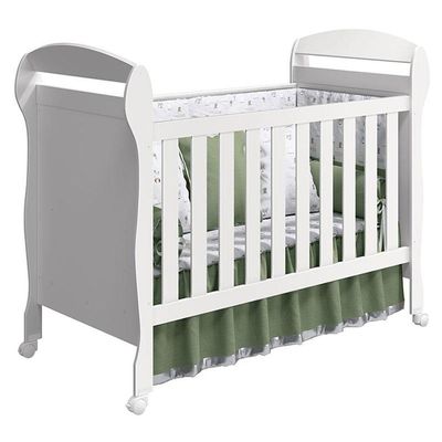 Quarto De Bebê Americano 4 Portas Com Berço Danny Branco Acetinado Reller - Henn.