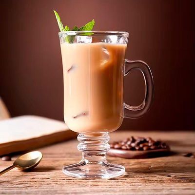 Xícara Para Cappuccino E Café Caneca Irish Irlandesa Vidro Transparente 114ml Haüskraft