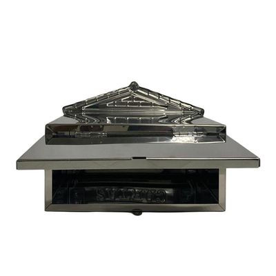 Caixa De Correios Tijolinho Toda Em Inox Grande 20x25x12cm Cromado