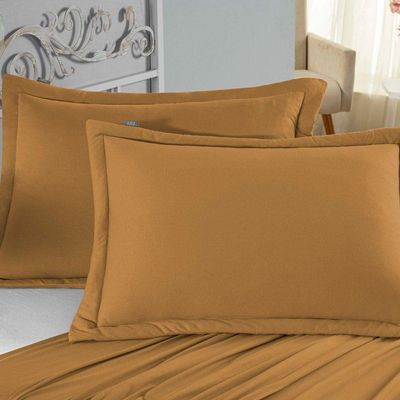 Porta Travesseiro Matelado Nobre 1 Peça Malha 100% Algodão - Cobre