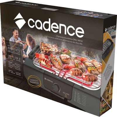 Churrasqueira Elétrica Cadence Grill Menu GRL810 Preta 127V 127V