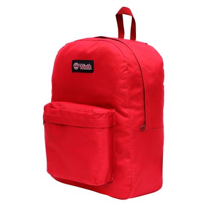Mochila de Costas Escolar Juvenil Vermelho