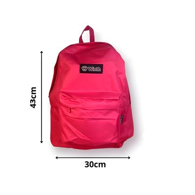 Mochila de Costas Escolar Juvenil Vermelho