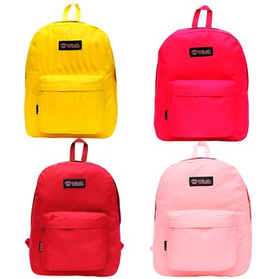 Mochila de Costas Escolar Juvenil Vermelho