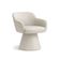 Cadeira De Mesa De Jantar Jade Base Cone Giratória Corano Off White - Nexta Casa