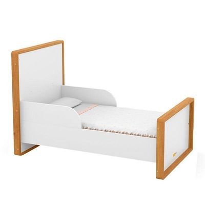Berço Americano Tutto Freijó Branco Soft Com Colchão Ortobom - Matic