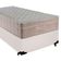 Cama Box Solteiro Sintético + Colchão De Molas Ensacadas - - 88cm Branco