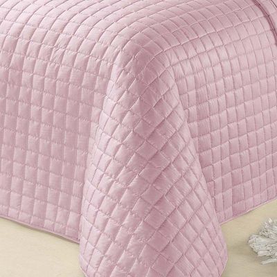 Kit Cobre Leito Top Line Casal Queen 3 Peças 100% Poliéster - Rosê