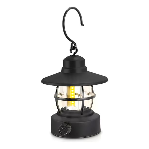 Luminária Formato Lampião LED Recarregável