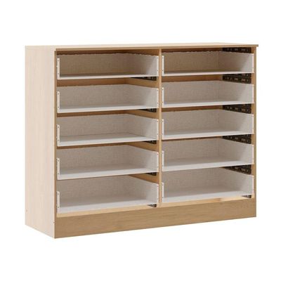 Cômoda Para Quarto Casal Organizadora Com 10 Gavetas Menu Móveis Carvalho