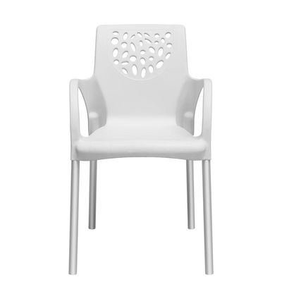Cadeira Jardim Gourmet Deluxe De Polipropileno - Tk Branco
