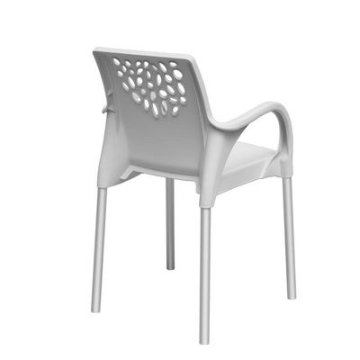 Cadeira Jardim Gourmet Deluxe De Polipropileno - Tk Branco
