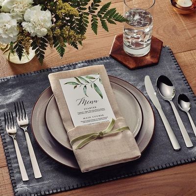 Faqueiro Tramontina Oslo Em Aço Inox Com Facas De Mesa E Estojo De Madeira 101 Peças 66985214