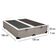 Cama Box Baú Casal Bipartido Sintético Mega Cama Branco 138x188x45cm