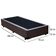 Cama Box Solteiro Sintético Mega Cama Marrom 88x188x42cm
