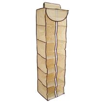 Organizador Sapateira Dobravel Anti Poeira Grande Flexivel Com Ziper Vertical 6 Divisorias