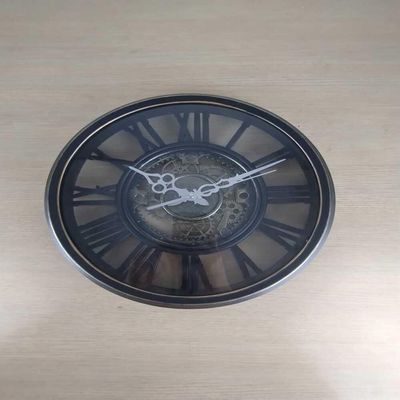 Relógio Decorativo Industrial Rústico 30cm Estilo Madeira Romanos