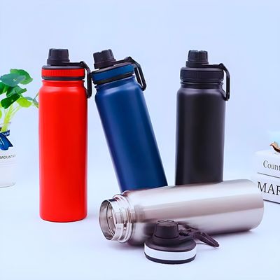 Garrafa Térmica Inoxidável Basic 1 Litro Academia Hidratação | Ideal para quem valoriza saúde - Cor:Branco