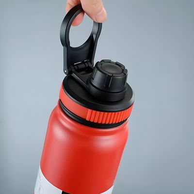 Garrafa Térmica Inoxidável Basic 1 Litro Academia Hidratação | Ideal para quem valoriza saúde - Cor:Branco