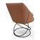 Kit 6 Poltronas Luxo Alana Bouclê Base Luxo Preto - Pallazio Cor Terracota