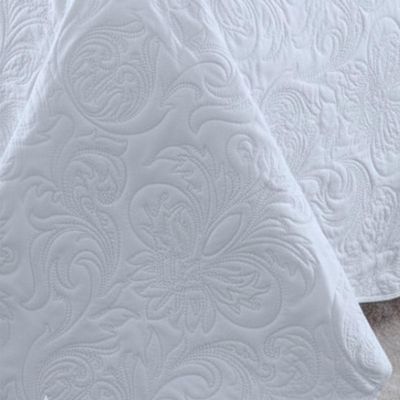 Cobre Leito Colcha King Pratika Dupla Face 03 Peças - Branco - 100% Poliéster