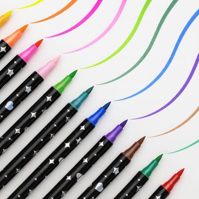 Canetas para Colorir com Glitter 48 Cores