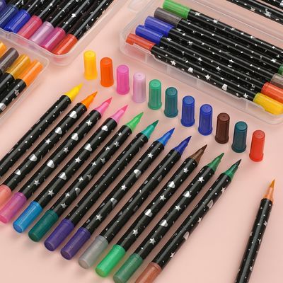 Canetas para Colorir com Glitter 48 Cores
