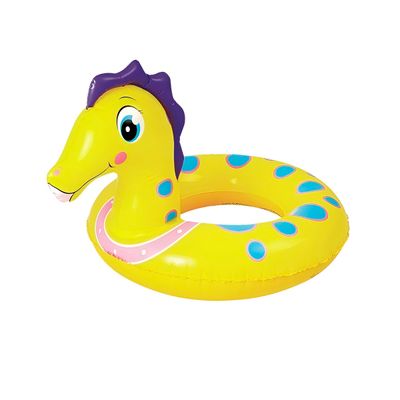 Boia Inflável Infantil Redonda Cavalo Marinho Colorida