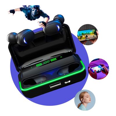 Fone De Ouvido Sem Fio Bluetooth Gamer Com Luz LED - A Prova D-Água - E10 TWS