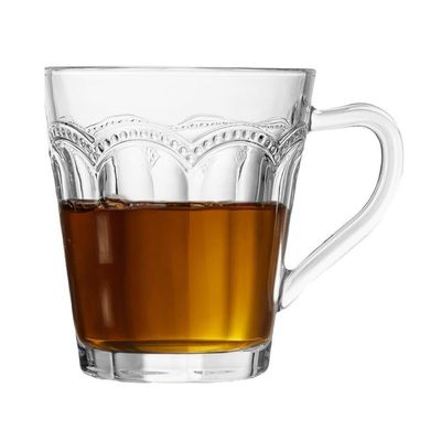 Jogo 2 Xícara De Chá Café Belle Epoque Vidro Resistente Transparente 180ml Lyor