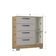 Kit Guarda Roupa Atlas 3 Portas E 2 Cômoda Poquema Damasco/off White