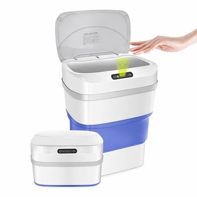 Lixeira Inteligente Automática Dobrável Com Sensor De Movimento Higiênica